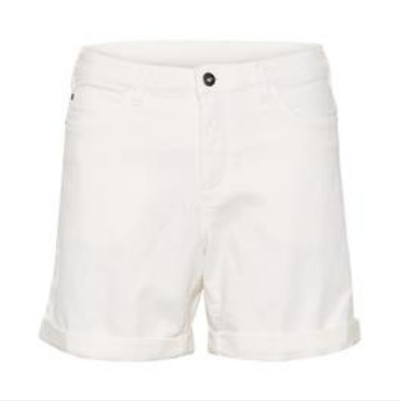 NWT KAFFE Kazelina Chalk White Denim Shorts - Picture 4 of 6